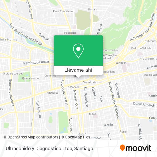 Mapa de Ultrasonido y Diagnostico Ltda