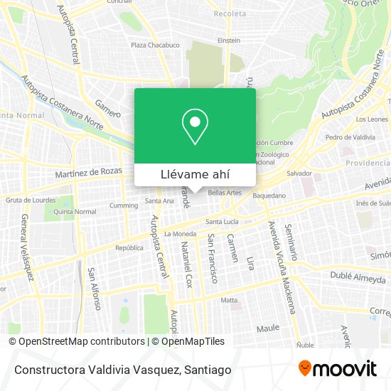 Mapa de Constructora Valdivia Vasquez