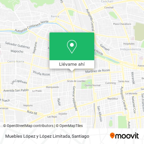 Mapa de Muebles López y López Limitada