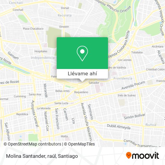 Mapa de Molina Santander, raúl