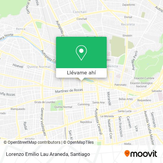 Mapa de Lorenzo Emilio Lau Araneda