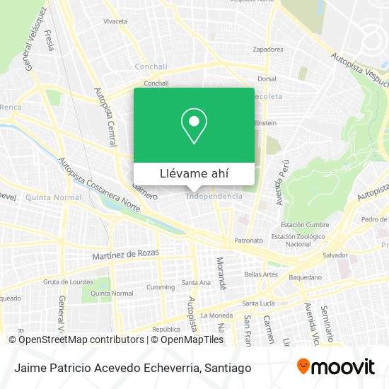 Mapa de Jaime Patricio Acevedo Echeverria