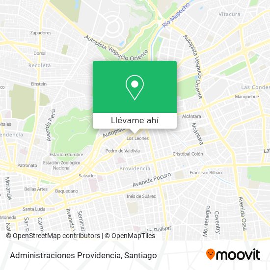 Mapa de Administraciones Providencia