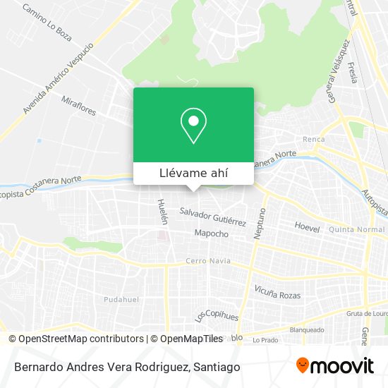 Mapa de Bernardo Andres Vera Rodriguez