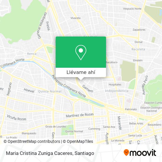 Mapa de Maria Cristina Zuniga Caceres