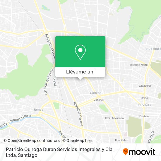 Mapa de Patricio Quiroga Duran Servicios Integrales y Cia. Ltda