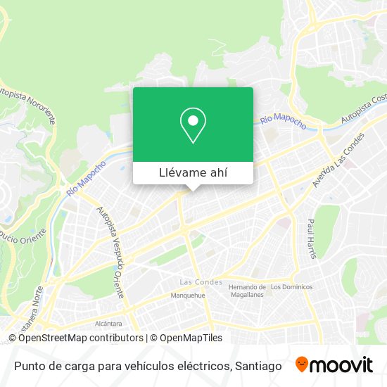 Mapa de Punto de carga para vehículos eléctricos