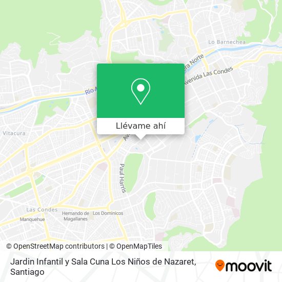 Mapa de Jardin Infantil y Sala Cuna Los Niños de Nazaret