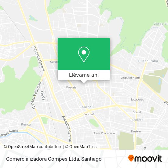 Mapa de Comercializadora Compes Ltda