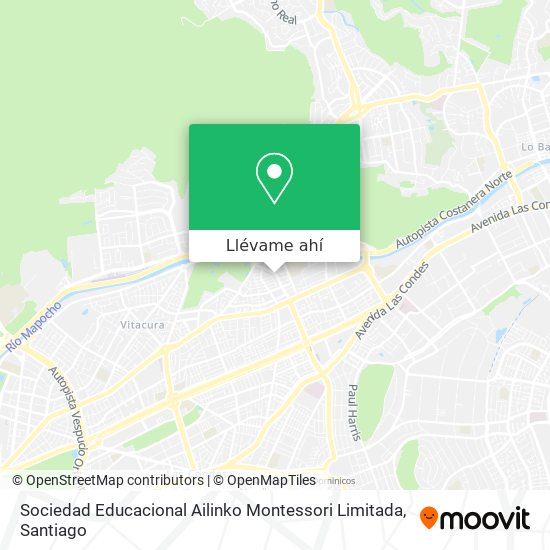 Mapa de Sociedad Educacional Ailinko Montessori Limitada