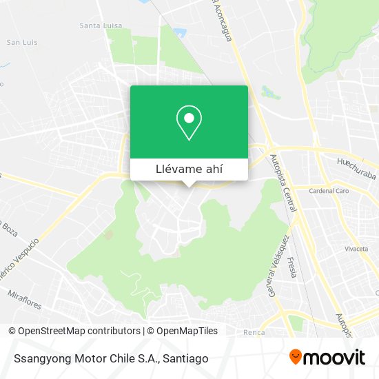 Mapa de Ssangyong Motor Chile S.A.