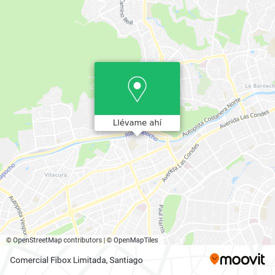 Mapa de Comercial Fibox Limitada