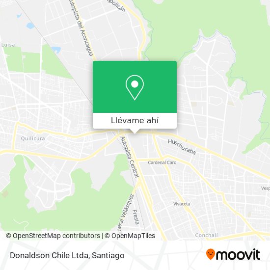 Mapa de Donaldson Chile Ltda