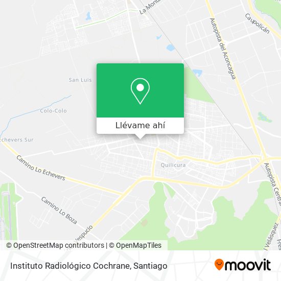 Mapa de Instituto Radiológico Cochrane