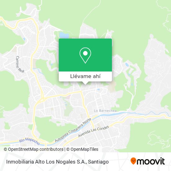 Mapa de Inmobiliaria Alto Los Nogales S.A.
