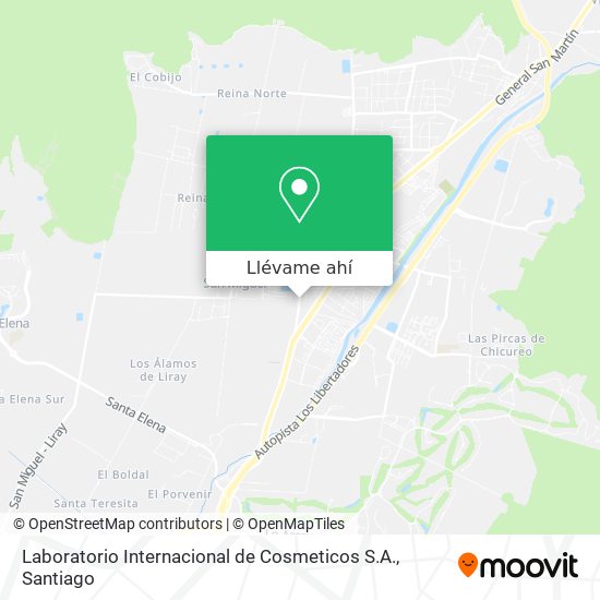 Mapa de Laboratorio Internacional de Cosmeticos S.A.