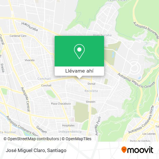 Mapa de José Miguel Claro