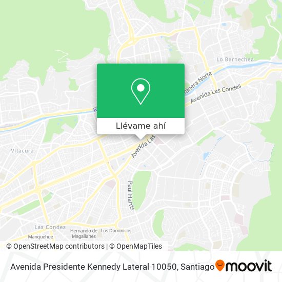 Mapa de Avenida Presidente Kennedy Lateral 10050