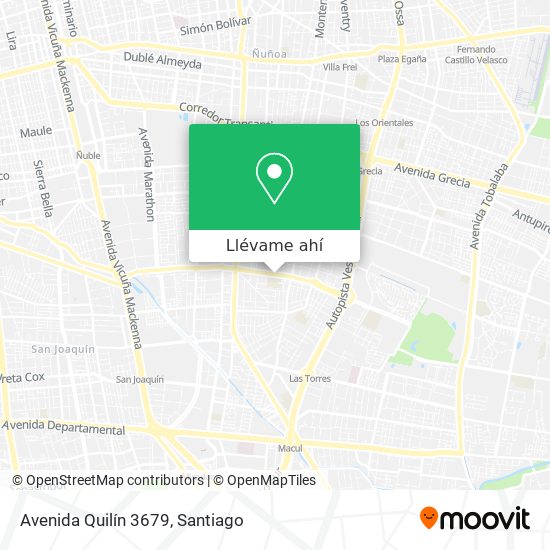 Mapa de Avenida Quilín 3679
