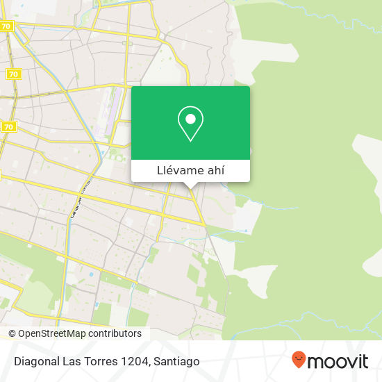 Mapa de Diagonal Las Torres 1204