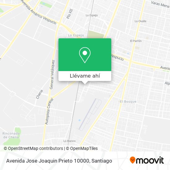 Mapa de Avenida Jose Joaquin Prieto 10000