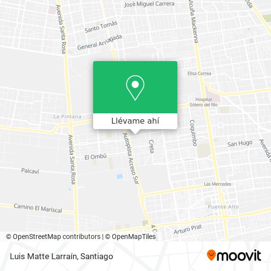 Mapa de Luis Matte Larraín