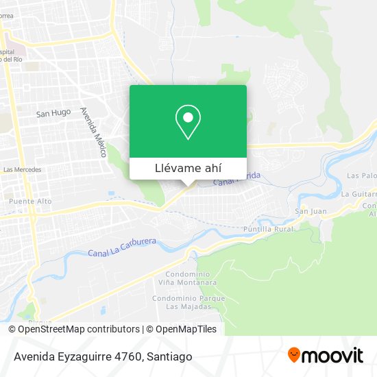 Mapa de Avenida Eyzaguirre 4760