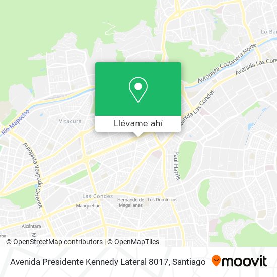 Mapa de Avenida Presidente Kennedy Lateral 8017