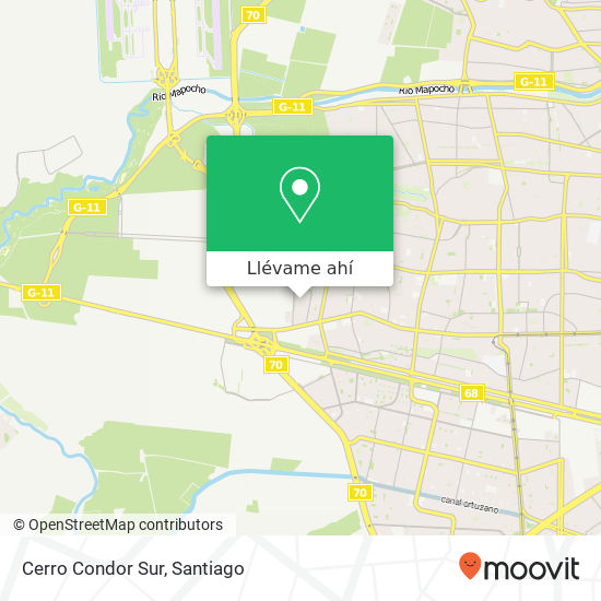 Mapa de Cerro Condor Sur