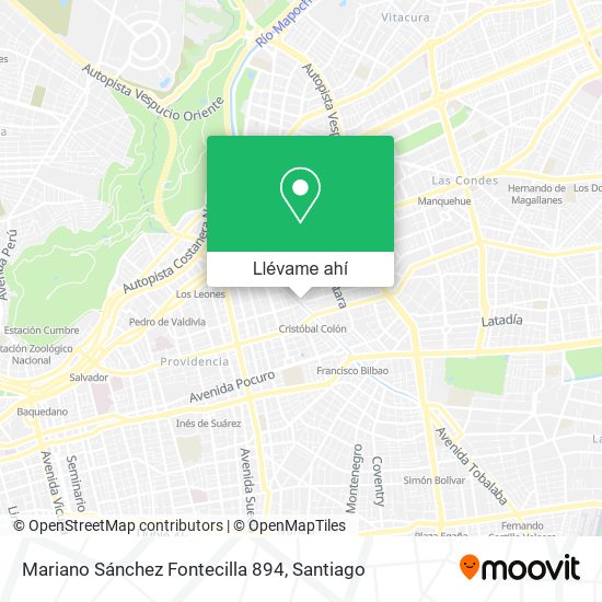 Mapa de Mariano Sánchez Fontecilla 894