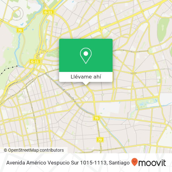 Mapa de Avenida Américo Vespucio Sur 1015-1113