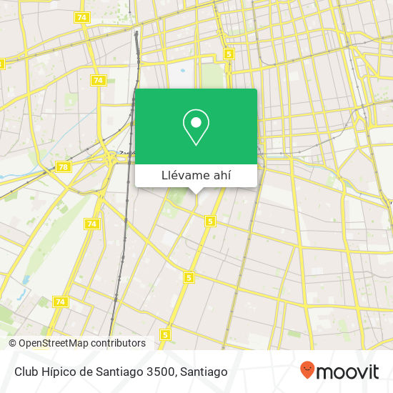Mapa de Club Hípico de Santiago 3500
