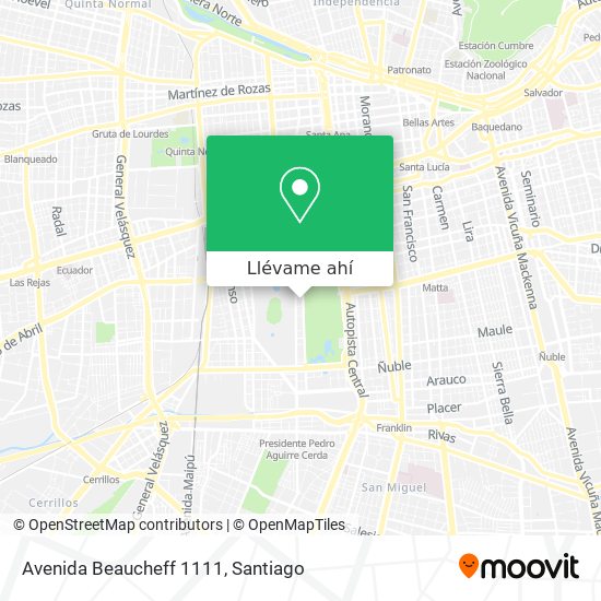 Mapa de Avenida Beaucheff 1111