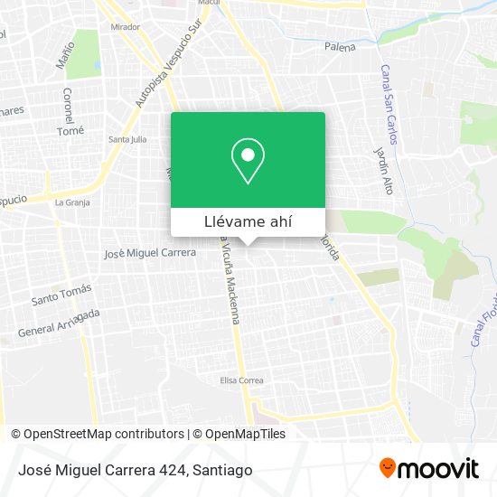 Mapa de José Miguel Carrera 424