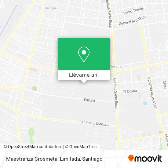 Mapa de Maestranza Crosmetal Limitada