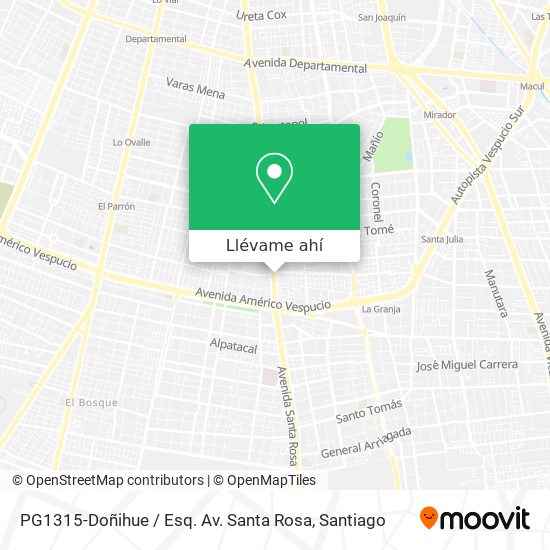 Mapa de PG1315-Doñihue / Esq. Av. Santa Rosa