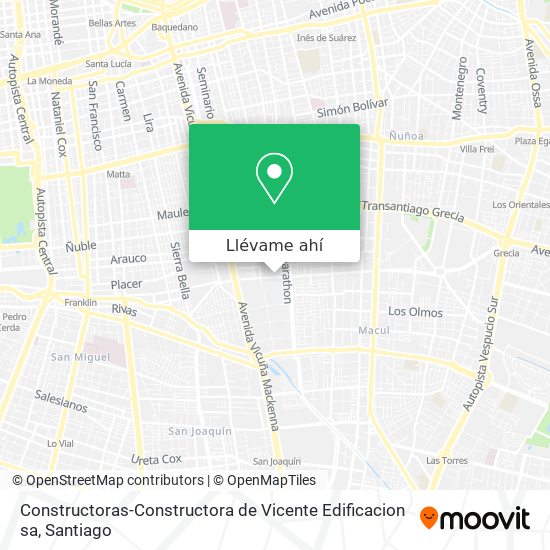 Mapa de Constructoras-Constructora de Vicente Edificacion sa