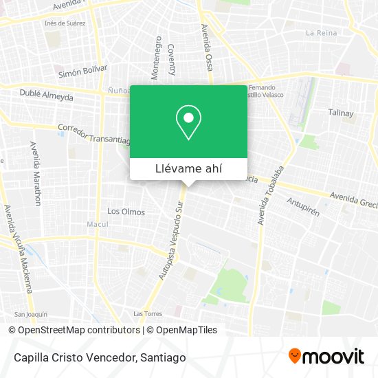 Mapa de Capilla Cristo Vencedor