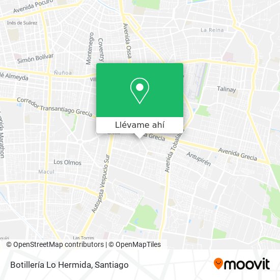 Mapa de Botillería Lo Hermida