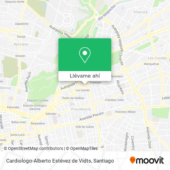 Mapa de Cardiologo-Alberto Estévez de Vidts