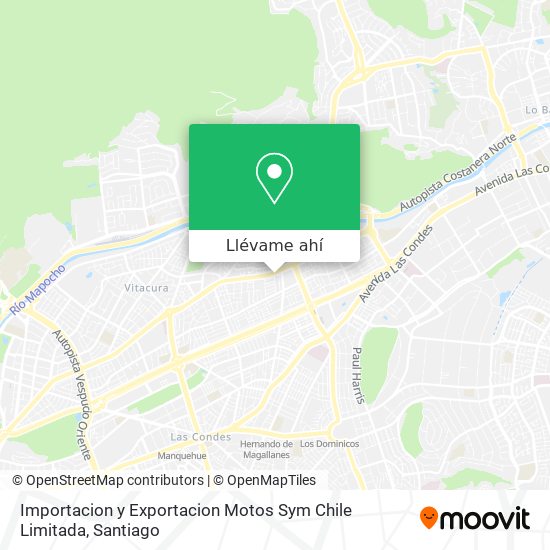Mapa de Importacion y Exportacion Motos Sym Chile Limitada