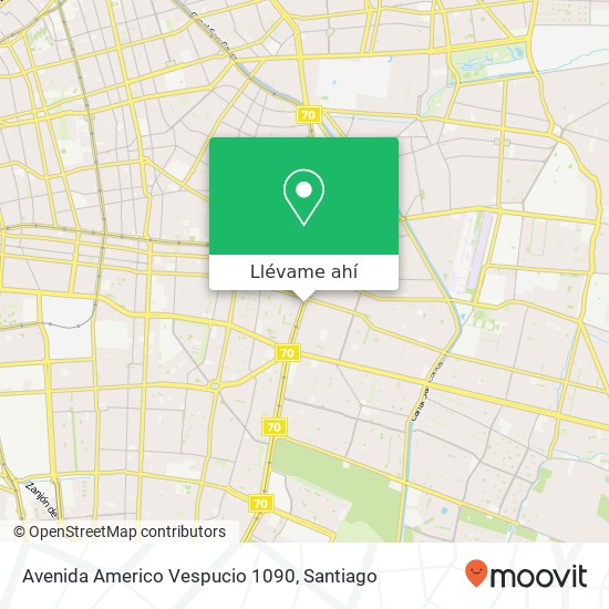 Mapa de Avenida Americo Vespucio 1090