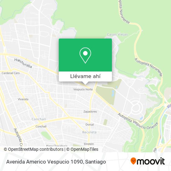 Mapa de Avenida Americo Vespucio 1090