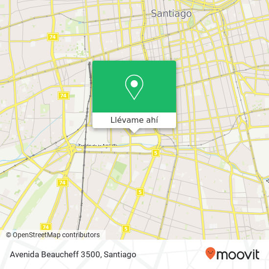 Mapa de Avenida Beaucheff 3500