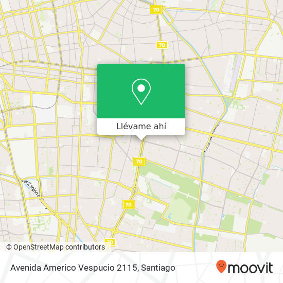 Mapa de Avenida Americo Vespucio 2115