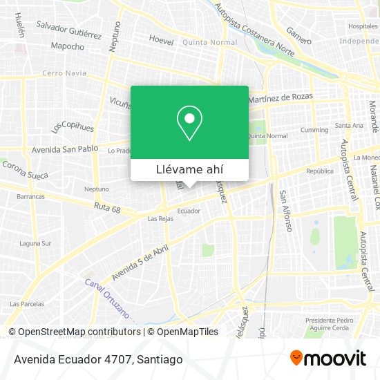 Mapa de Avenida Ecuador 4707