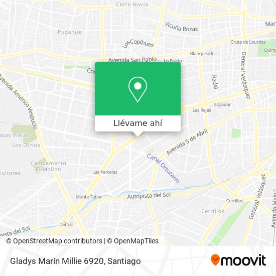 Mapa de Gladys Marín Millie 6920