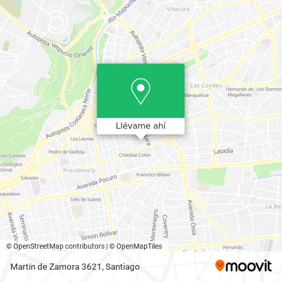 Mapa de Martín de Zamora 3621