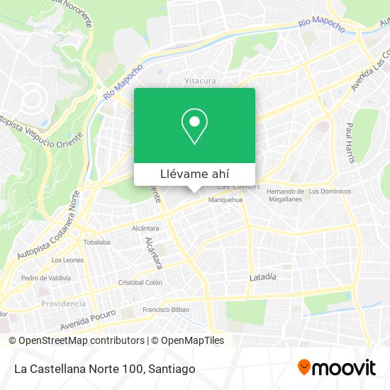 Mapa de La Castellana Norte 100