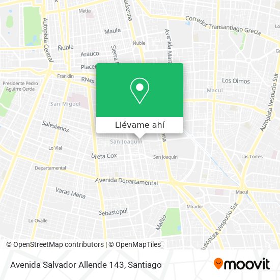 Mapa de Avenida Salvador Allende 143